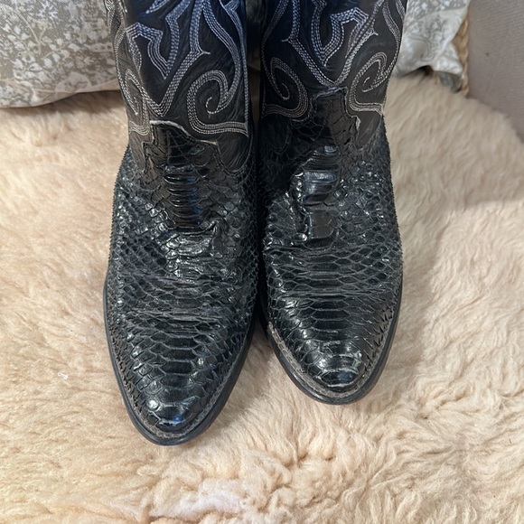 Laredo vintage snakeskin western cowboy boot - Picture 5 of 10